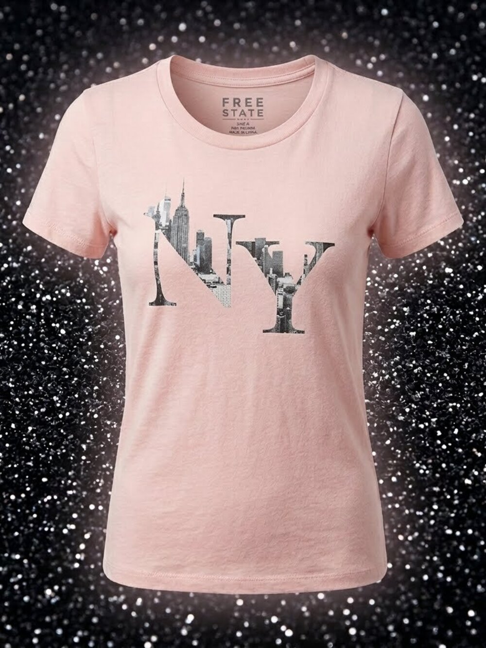 Free State Pink New York Graphic Tee Size M